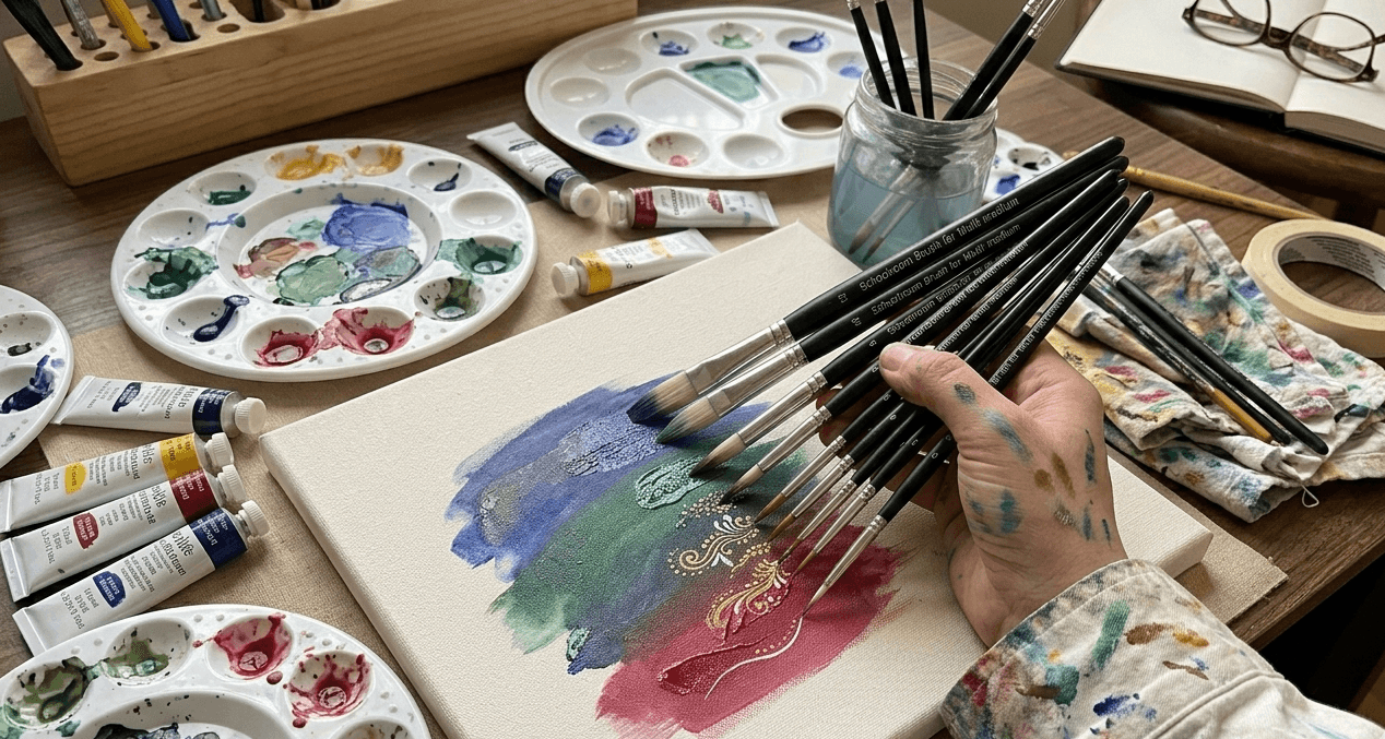 Painting brushes collection