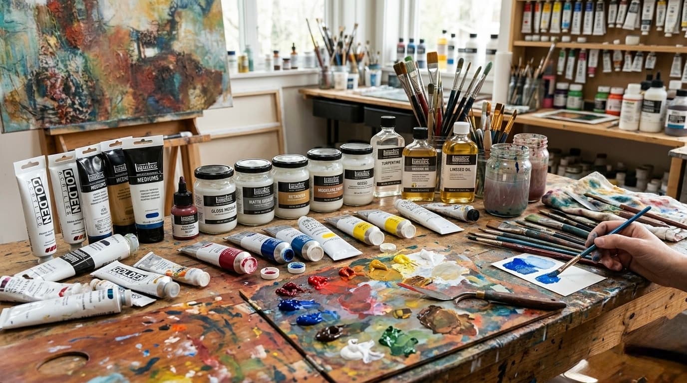 Paints and mediums